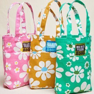 BIG BUD PRESS -  YELLOW ZIP SHOULDER MINI TOTE - XL LAZY DAZY